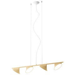 Axolight Orchid 4 Light Suspension Lamp with Aluminum Body in Sand by Rainer Mutsch
