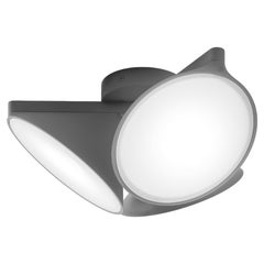 Axolight Orchid Ceiling Lamp with Aluminum Body in Anthracite Grey