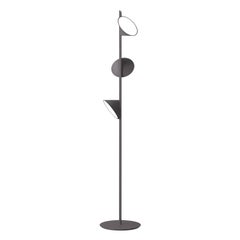 Axolight Lampada da terra Orchid con corpo in alluminio in grigio antracite