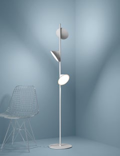 Axolight Orchid Floor Lamp with Aluminum Body in Sand by Rainer Mutsch
