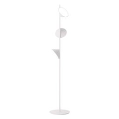 Lampada da terra Axolight Orchid con corpo in alluminio in bianco di Rainer Mutsch