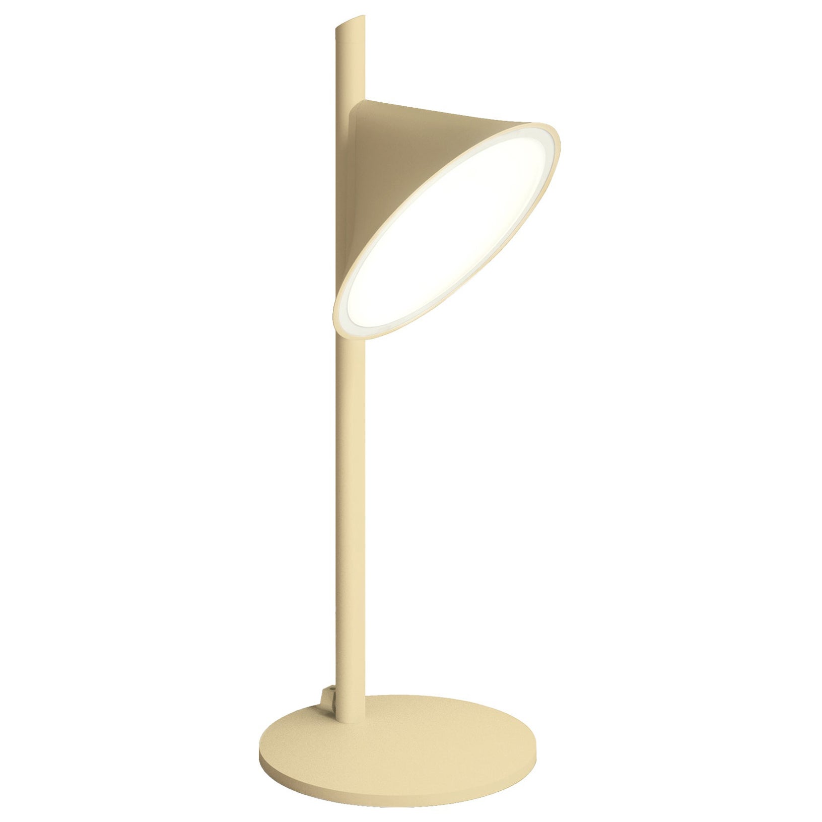 Lampada da tavolo Axolight Orchid con corpo in alluminio color sabbia di Rainer Mutsch