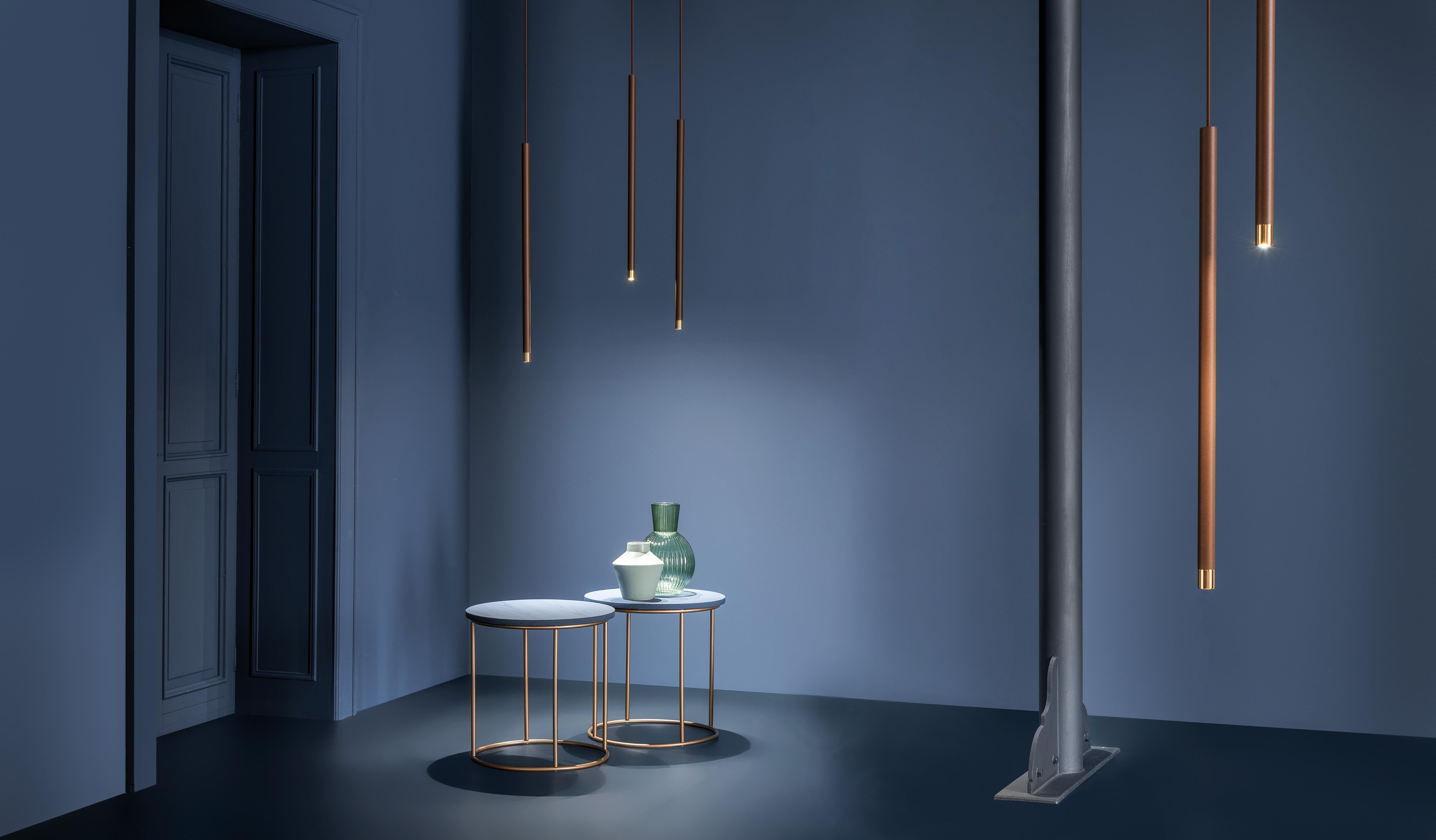 Alluminio Axolight Small Virtus 700mA Lampada a sospensione in bianco di Manuel & Vanessa Vivian in vendita