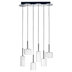 Axolight Spillray 6 Light Pendant Lamp in Crystal by Manuel & Vanessa Vivian