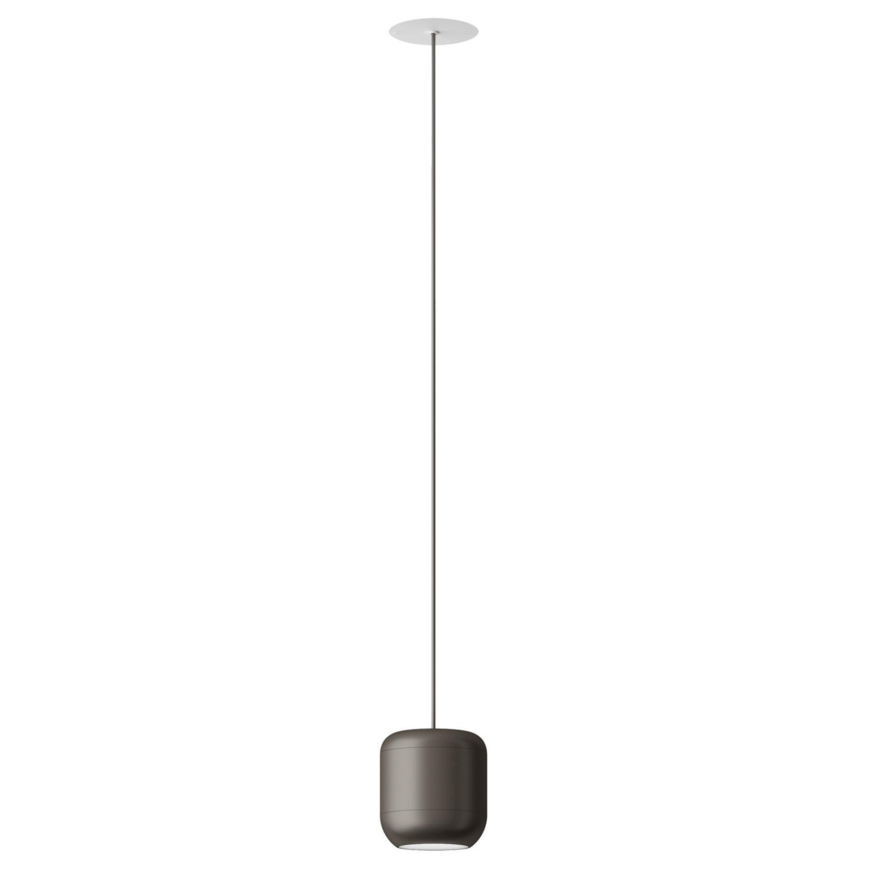 Lámpara de suspensión Axolight Urban Medium de aluminio níquel mate by Dima Logioff