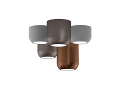 Axolight Urban Small Ceiling Lamp M in Matt Nickel Aluminum by Dima Loginoff