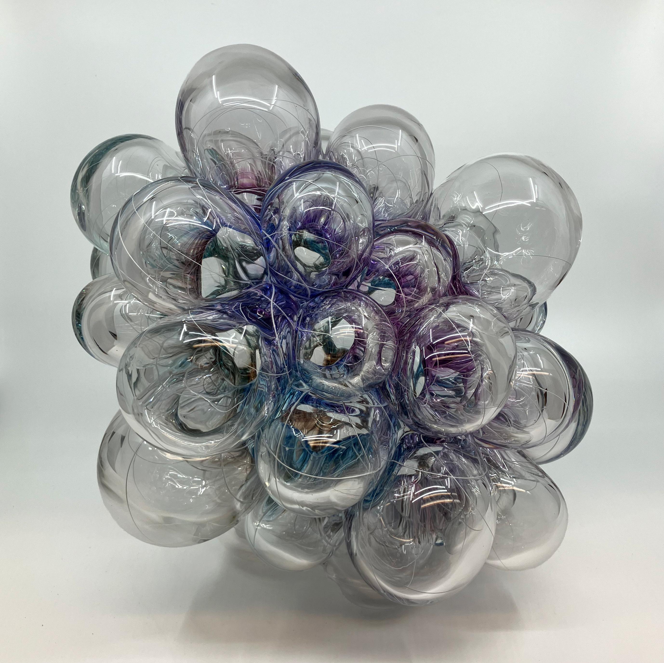 Contemporary Glass Sculpture, Abstract Form, Optical Effect, Canework, Aya Oki

Born in Osaka, Japan, Aya Oki is a glass art artist now working in San Bernardino, California. The artist is best known for her blown glass “bouquets:” collections of