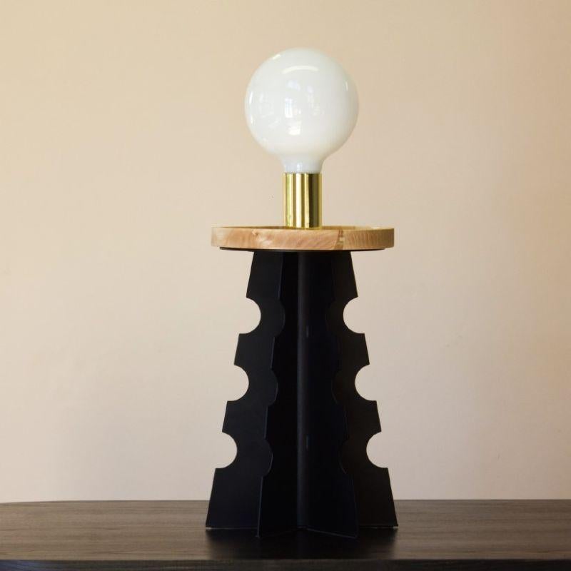 Aya table lamp by TheUrbanative
The Andrika Collection
Dimensions: 21,5 x 18,5 x 53 cm
Material: Powdercoated steel Plate
European Ash
Brass plated lampholder
Light bulb excluded: Recommended light bulb E27 screw

Also Available: Aya Console