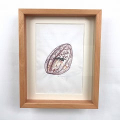 Senza titolo, 2000, acquerello su carta di Aya Takano