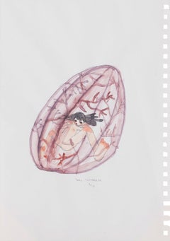 Untitled, 2000, watercolor on paper by Aya Takano