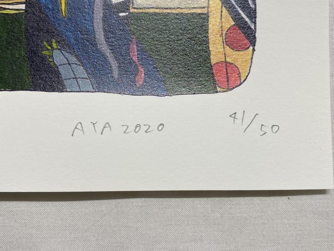 Future tägliche Morgen Routine (2020). Limitierte Auflage von 50 Exemplaren von Aya Takano, signiert (Pop-Art), Print, von Aya Takano 