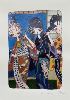 Future daily morning routine (2020). Limited Edition of 50 by Aya Takano, signed