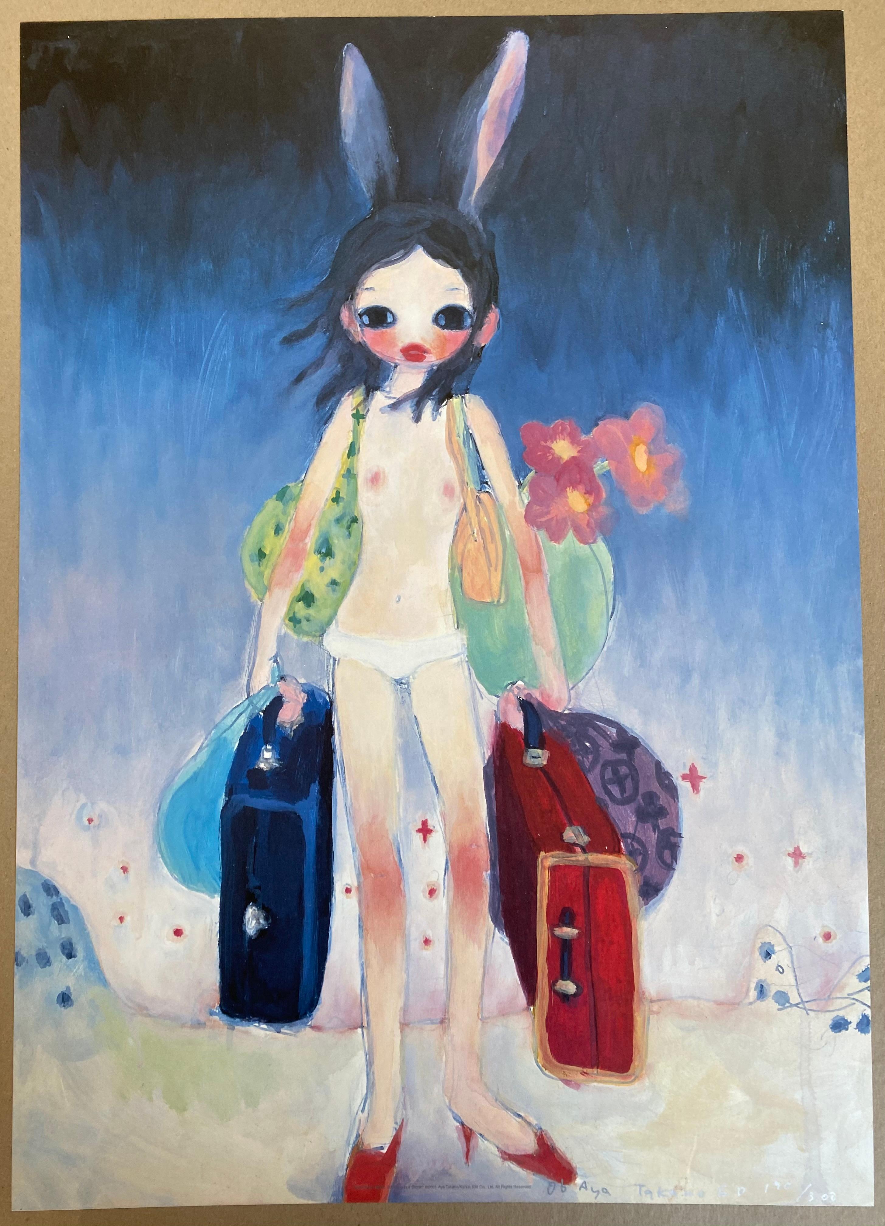 Mail Mania Mami, Standing in a Storm - Print by Aya Takano 