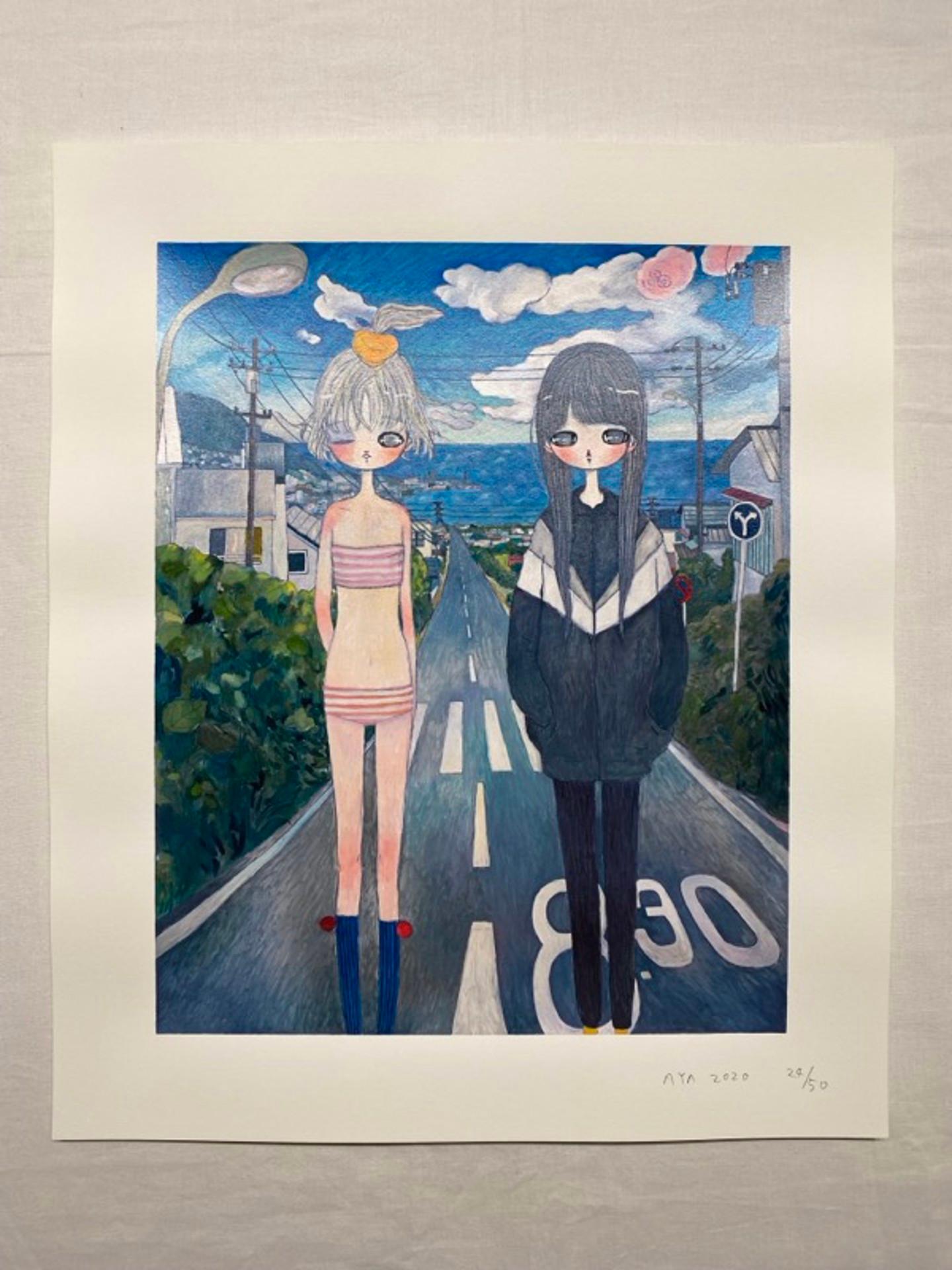 Moment, 2020 Limited Edition of 50 by Aya Takano. Screenprint, signed. - Print by Aya Takano 