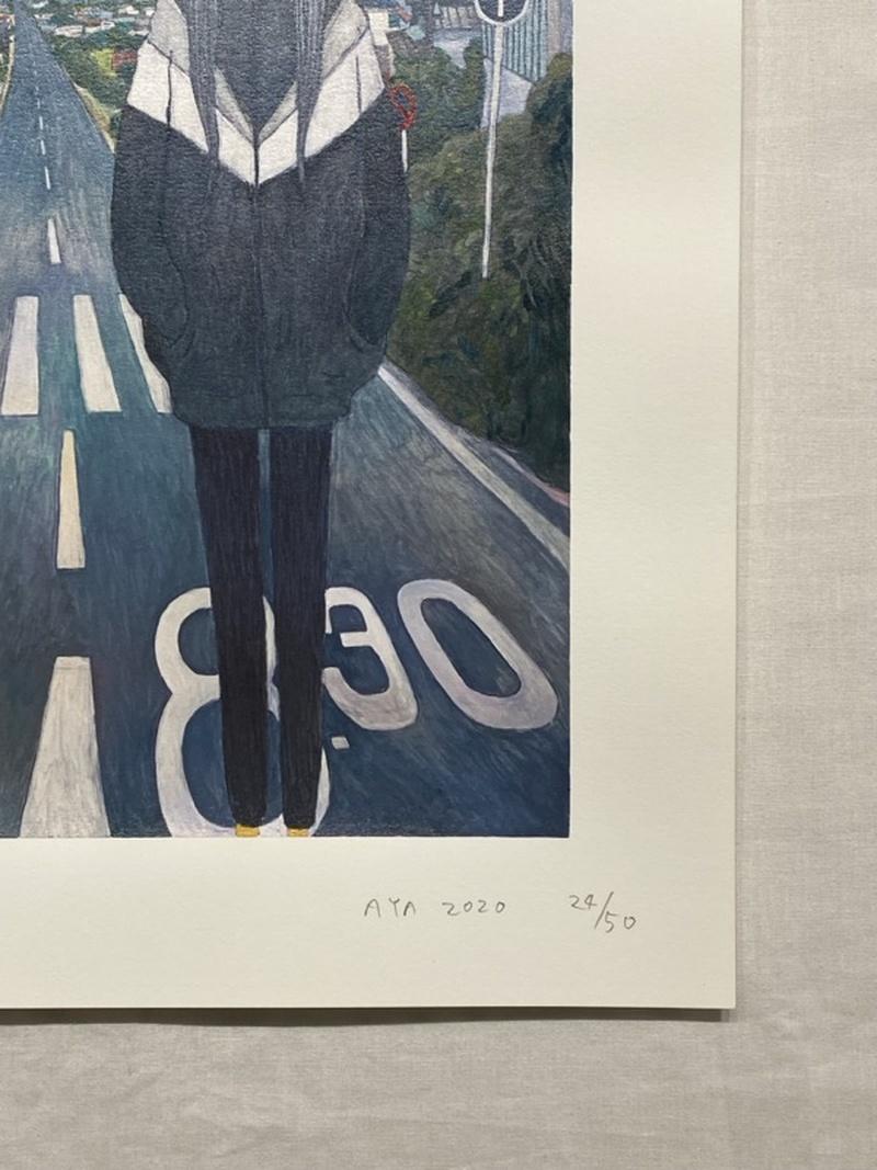 Moment, 2020 Limited Edition of 50 by Aya Takano. Screenprint, signed. For Sale 2