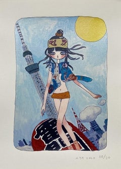 She's coming, riding ... (2020). Limited Edition of 50 by Aya Takano, signed