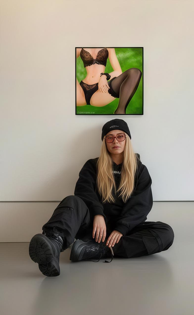 Arika5 : Verdant Temptation in Kawaii Whispers – Painting von AYA TOSHIKAWA