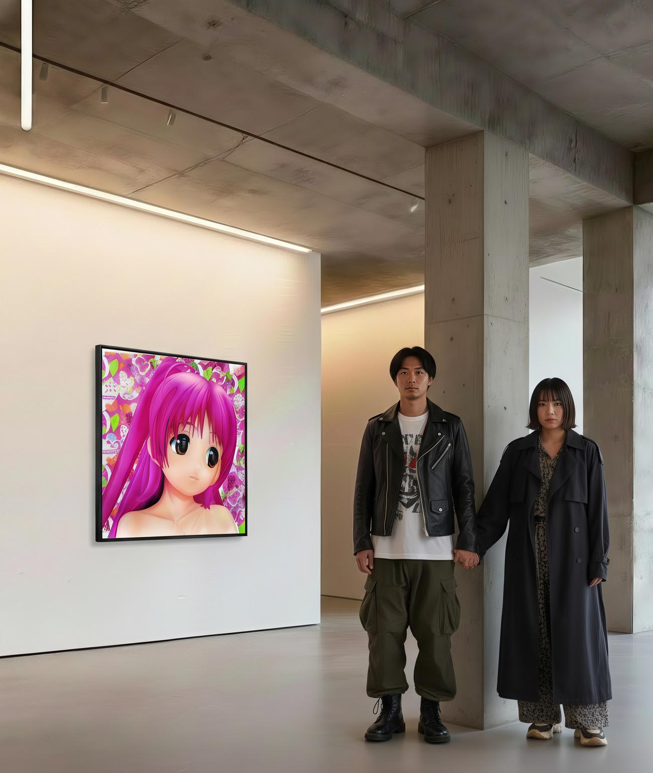 2010, Œuvre d'art unique
Huile sur toile
45 7/10 × 43 3/10 in - 116 × 110 cm
L'œuvre est signée par l'Artiste au recto de la toile et estampillée du logo du Studio de l'Artiste au verso de la toile.
Les œuvres sont accompagnées d'un certificat