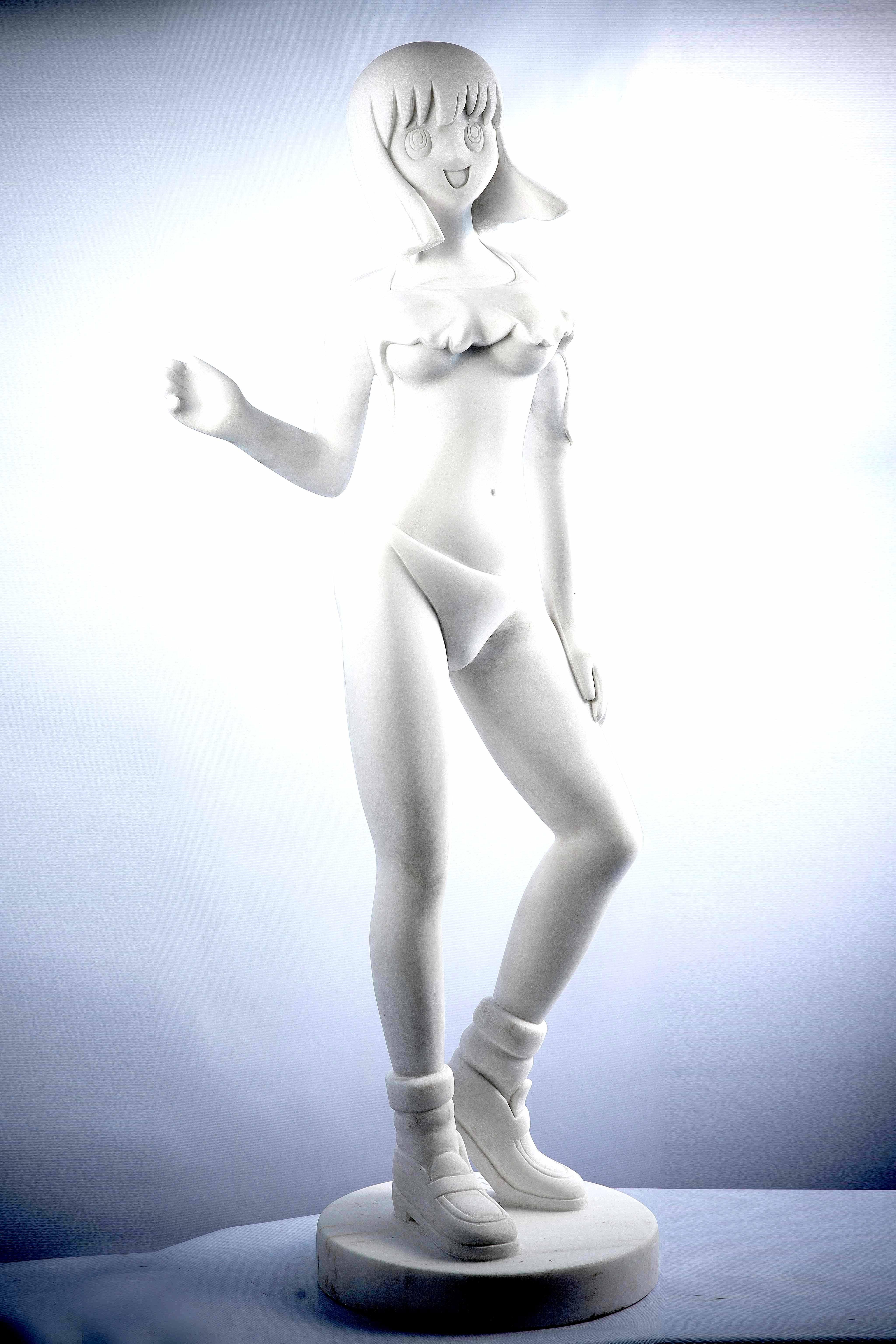 Yumi 2 : Chiseled Allure and Graceful Pose - Sculpture by AYA TOSHIKAWA