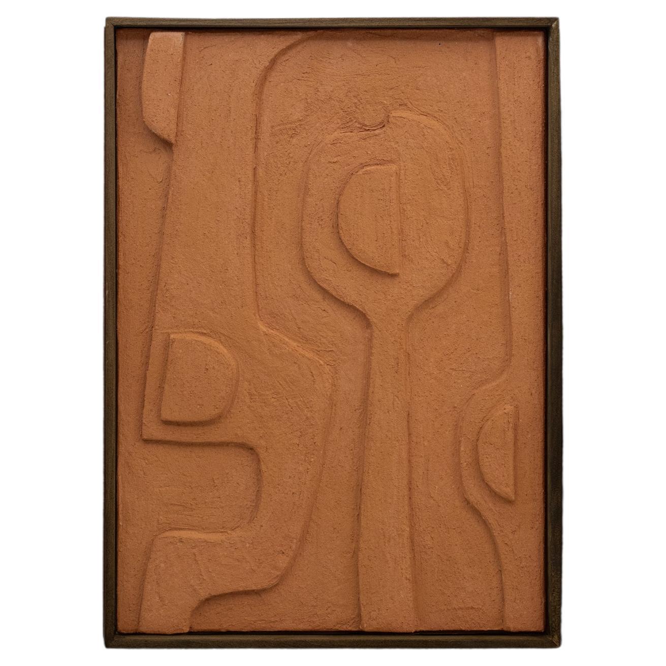 Arte da parete con texture Aya - Cornice in Wood Nature