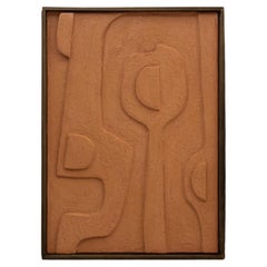 Aya Textured Wall Art - Natural Wood Frame