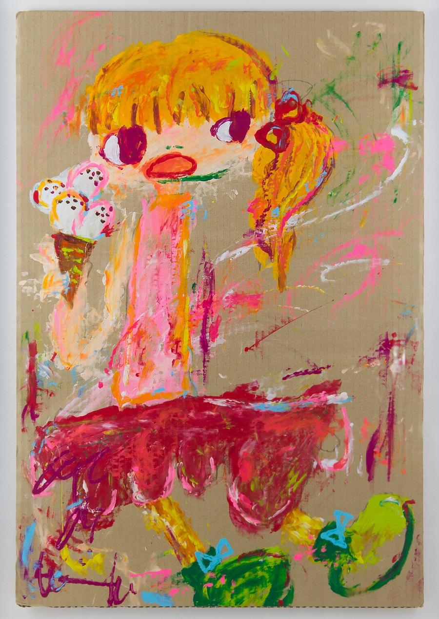 Ayako Rokkaku Portrait Painting - Ice cream