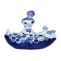 Ayako Rokkaku – Keramikskulptur „Royal Delft“ ohne Titel, 2021