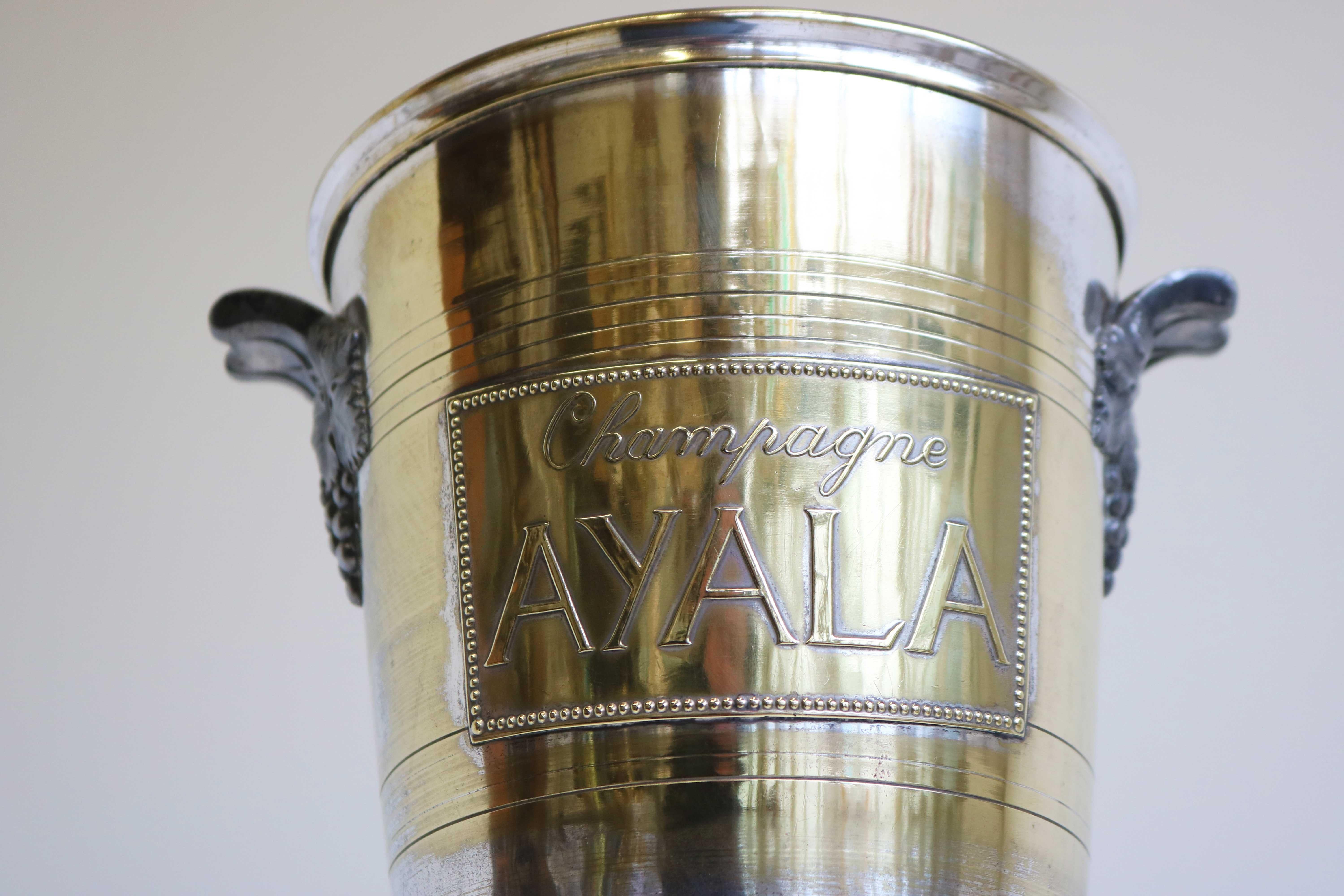 Ayala / Argit Champagne Cooler, Ice Bucket, Wine Cooler, France, Art Deco 1930s 9