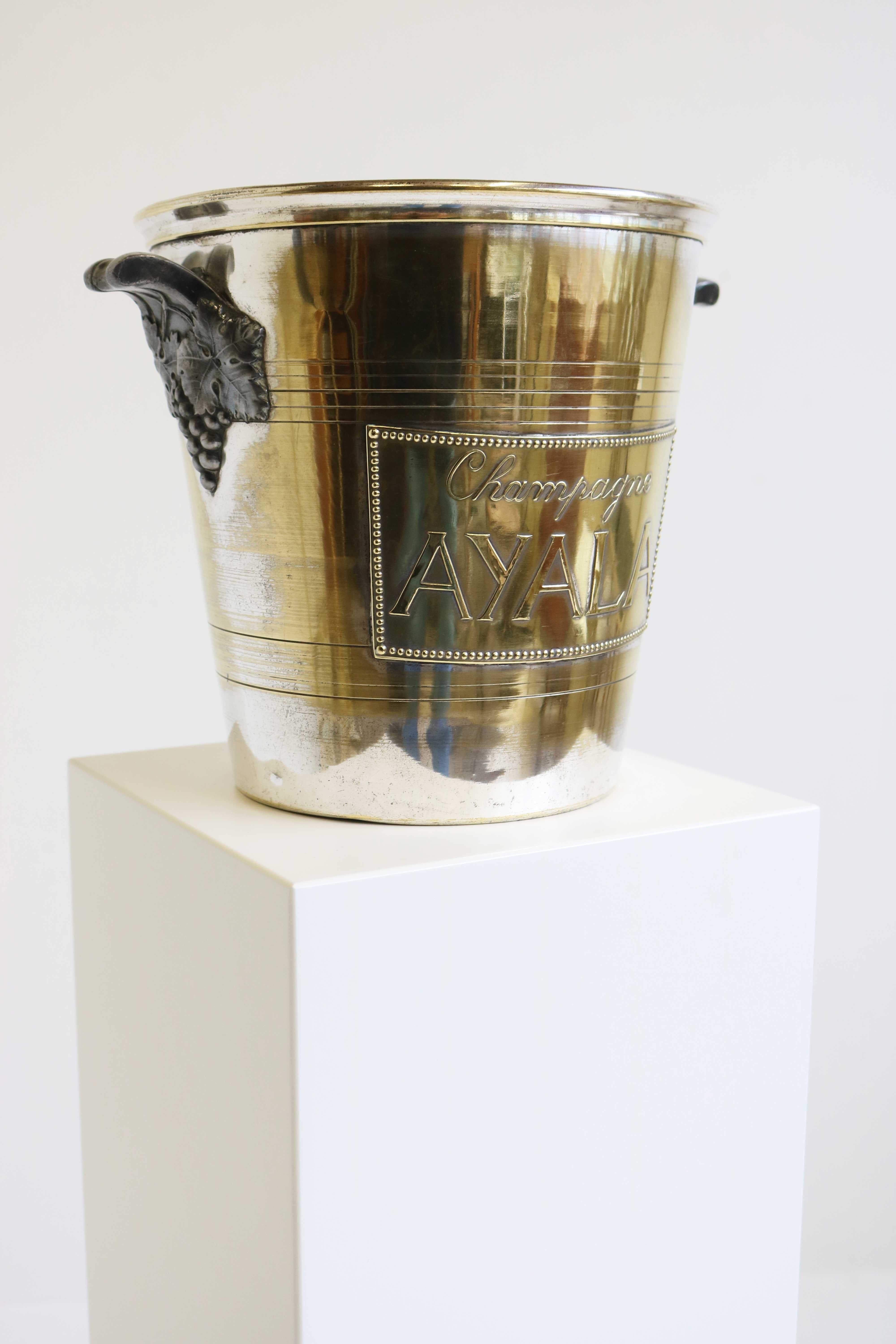 Ayala / Argit Champagne Cooler, Ice Bucket, Wine Cooler, France, Art Deco 1930s In Good Condition In Ijzendijke, NL