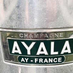 Ayala Art Deco Metal Ice Bucket or Champagne Cooler with Handles France