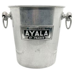 Ayala Art Deco Metal Ice Bucket or Champagne Cooler with Handles France