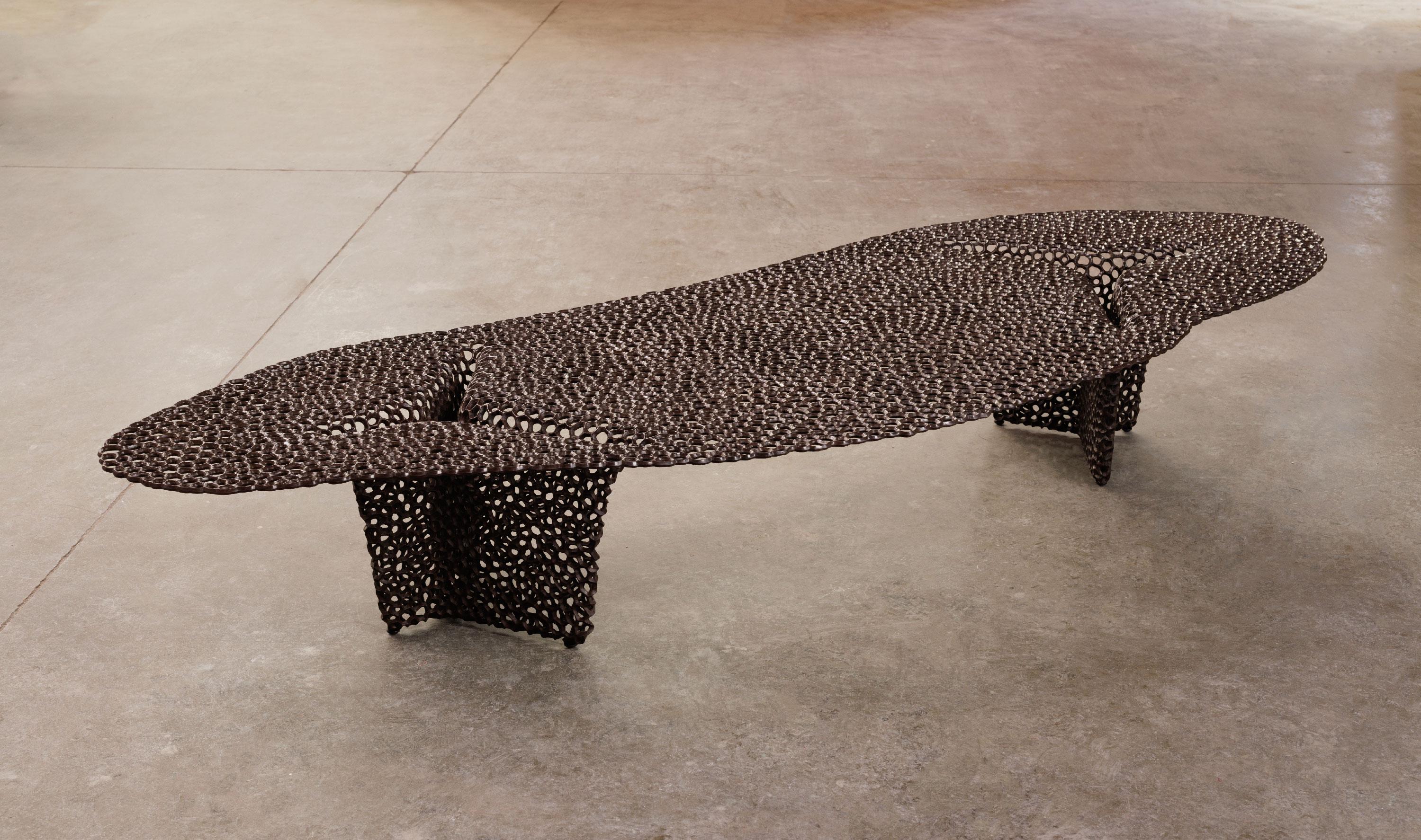 Ayala Serfaty, Masha, Janus Series, Patinated Bronze Coffee Table, Israel, 2023 For Sale 6
