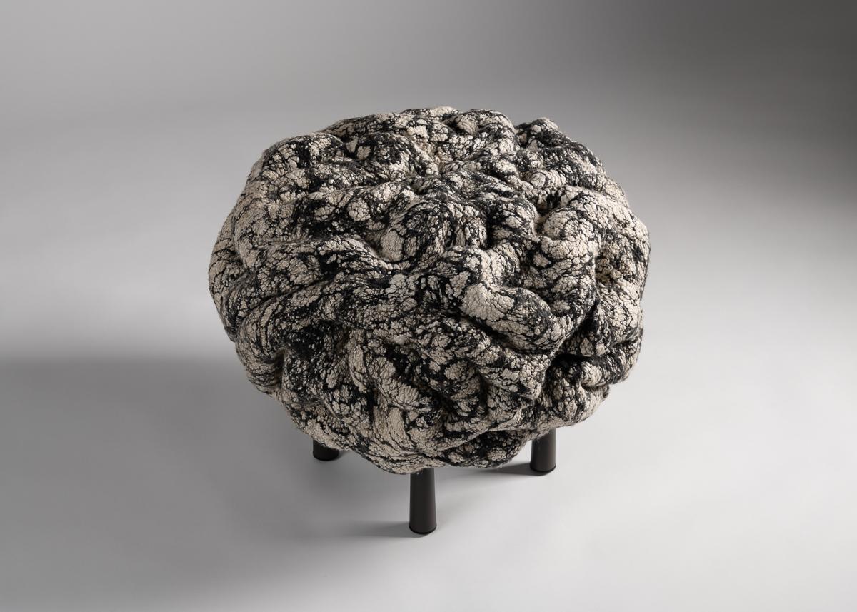 Israélien Ayala Serfaty, Tabouret Shastool Series : Tabouret Sha Pollock fait main, Israël, 2019 en vente