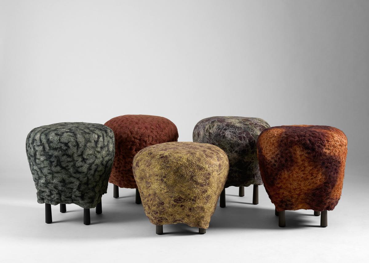 Ayala Serfaty, Shastool Series: Sha Patina, Handmade Stool, Israel, 2022 In Excellent Condition For Sale In New York, NY