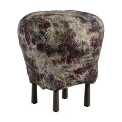Ayala Serfaty, Shastool Series: Shah Green Plum, Handmade Stool, Israel, 2022