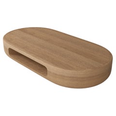 Ayana Low Table in Natural Oak Veneer and Solid Oak by Pendhapa