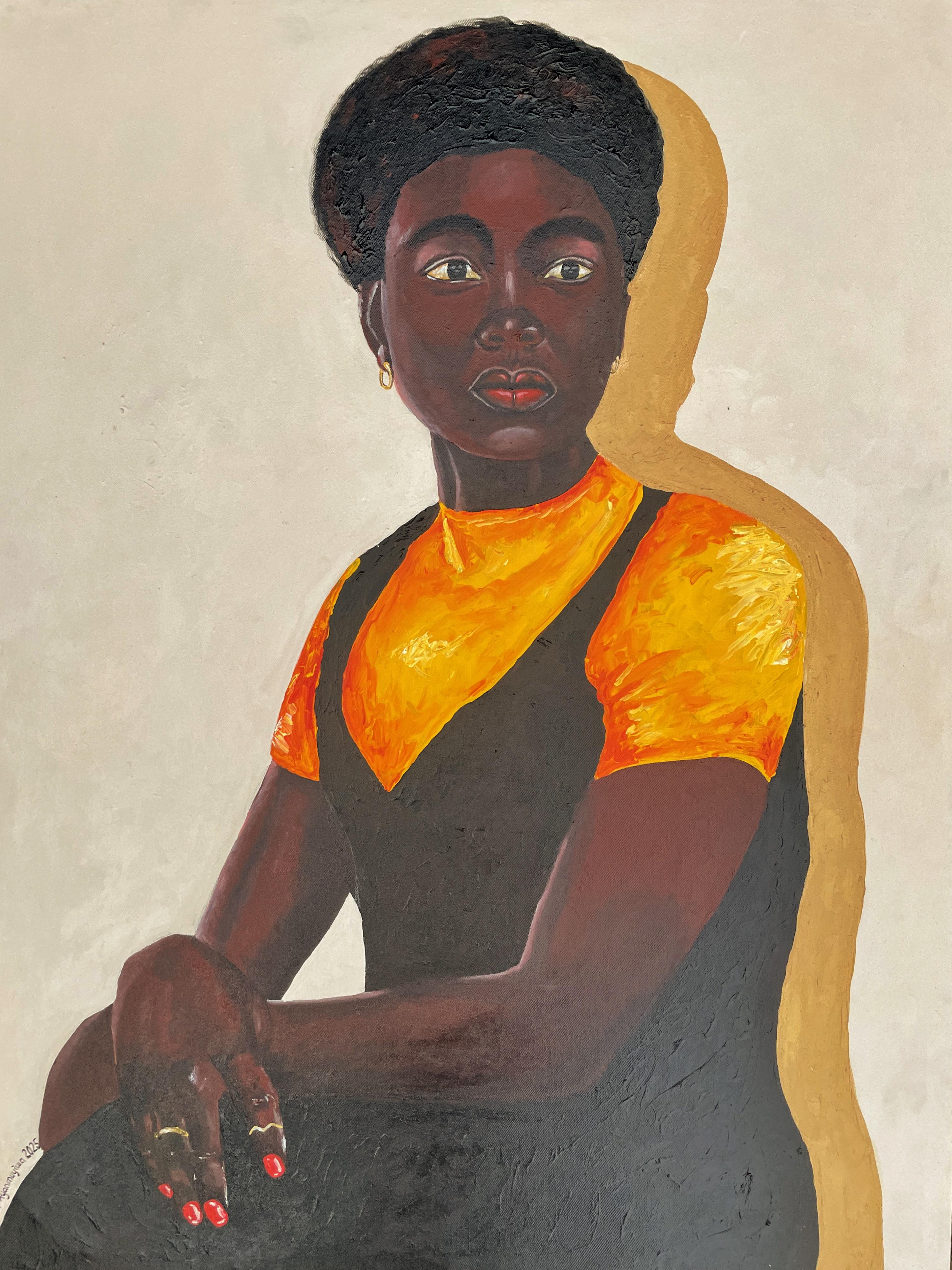 Ayandare Adeniran Ayanmuyiwa Figurative Painting - Diversity of Thoughts -21st Century, Contemporary, Figurative, Portrait, African