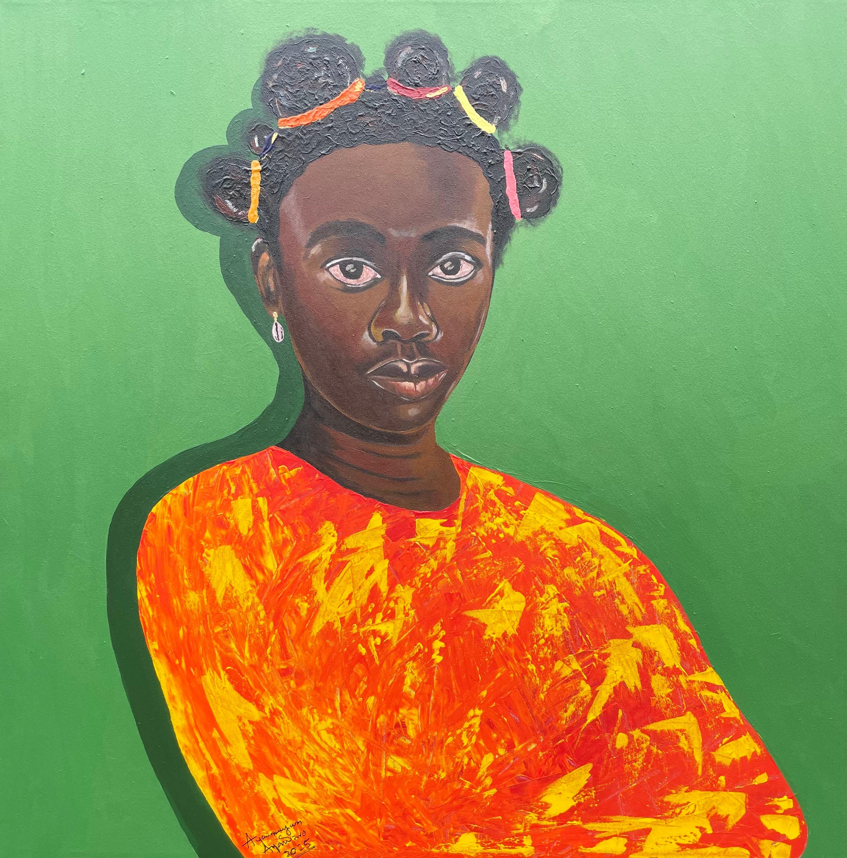 Beauté éthérée - 21e siècle, Contemporain, Figuratif, Portrait, Femme africaine