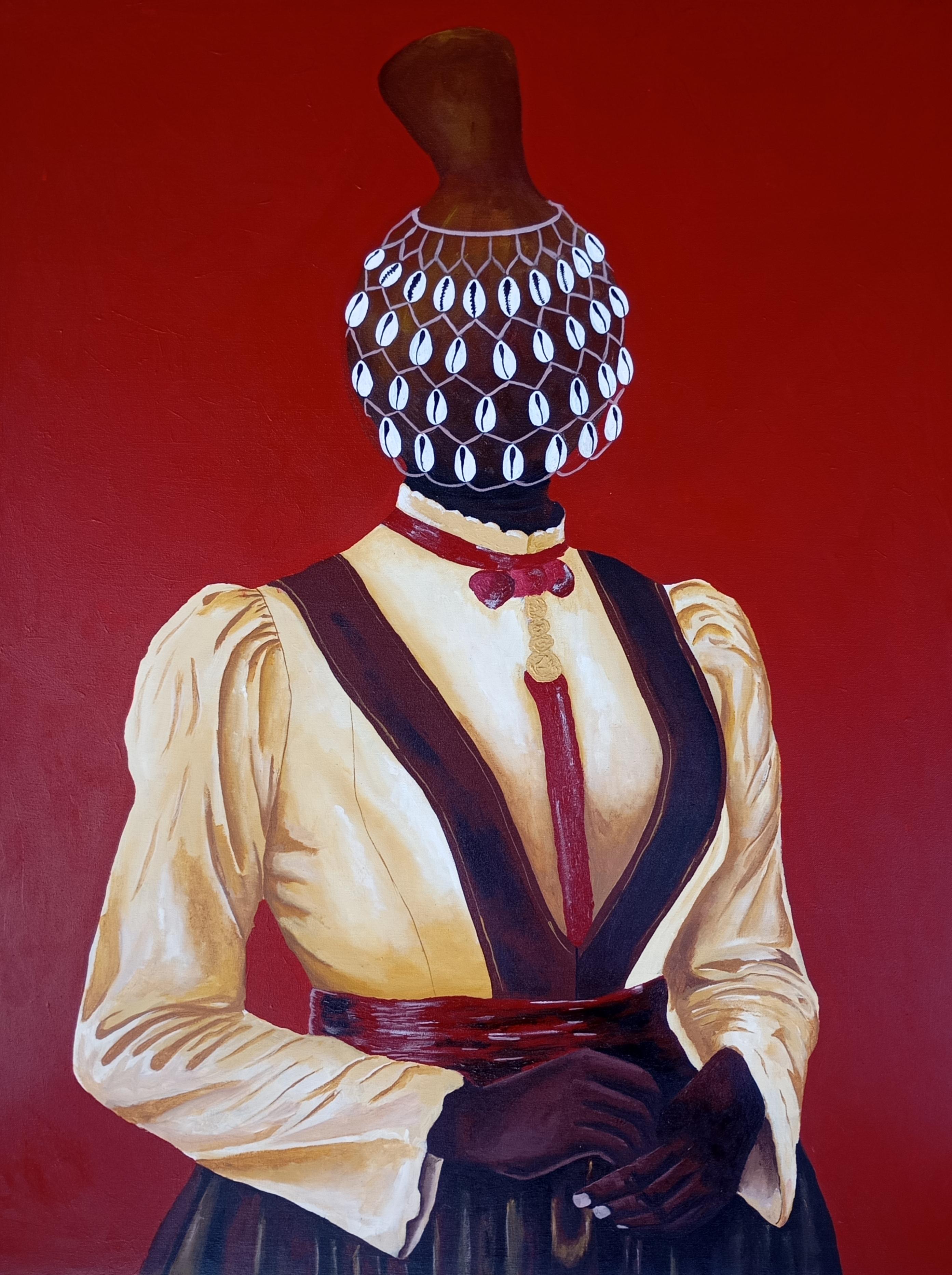 Ayandare Adeniran Ayanmuyiwa Figurative Painting - In Her Pride - 21st Century, Contemporary, Figurative, African, Modern, Women