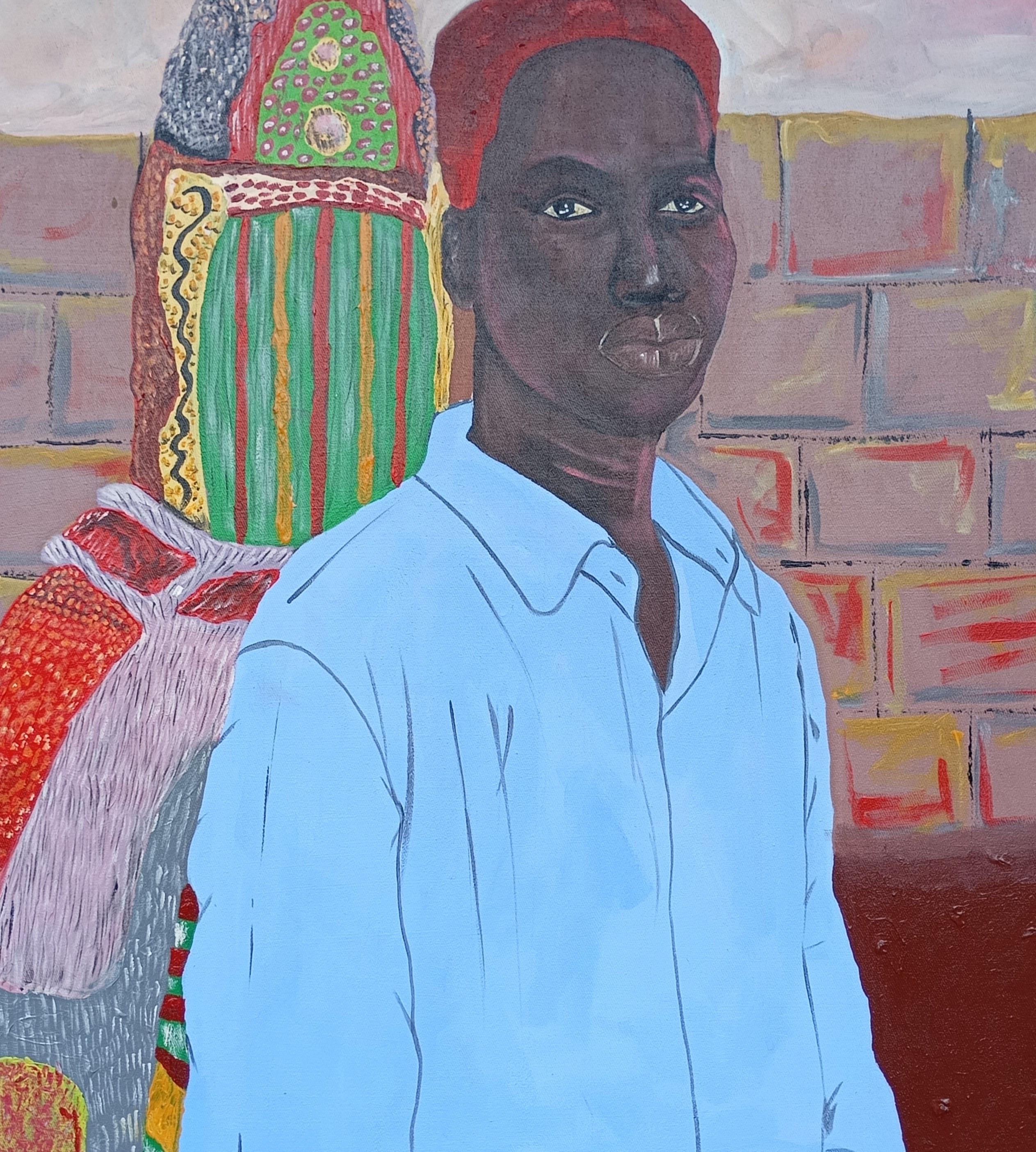 Procedimiento de envío
Se envía en un tubo bien protegido desde Nigeria
Esta obra es única, no es un grabado ni otro tipo de copia.
Acompañado de un Certificado de Autenticidad (expedido por la Galería)

Sobre el artista 
Ayandare Adeniran,