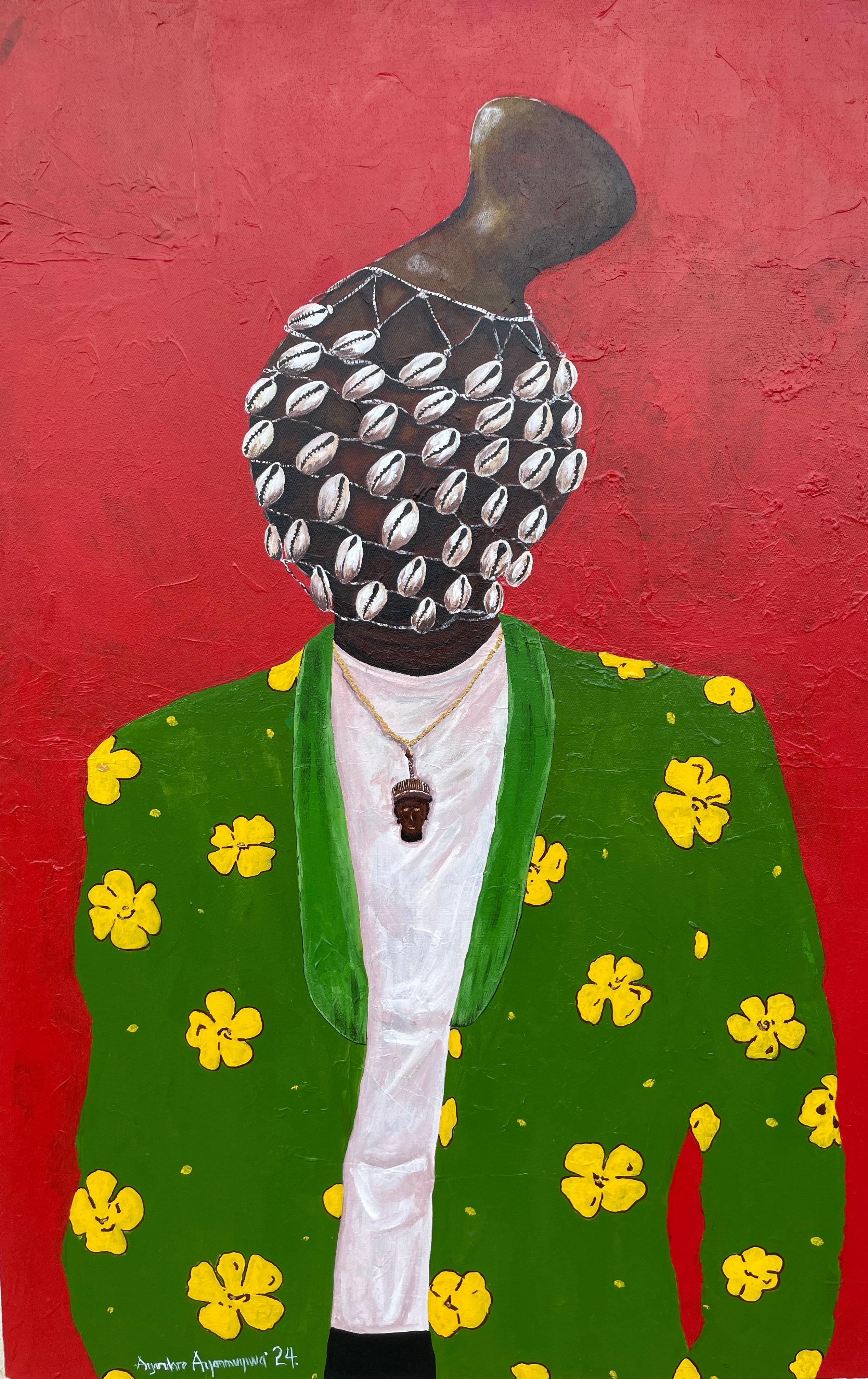 Ayandare Adeniran Ayanmuyiwa Figurative Painting - Self Confidence - 21st Century, Contemporary, Figurative Portrait, Woman, Africa