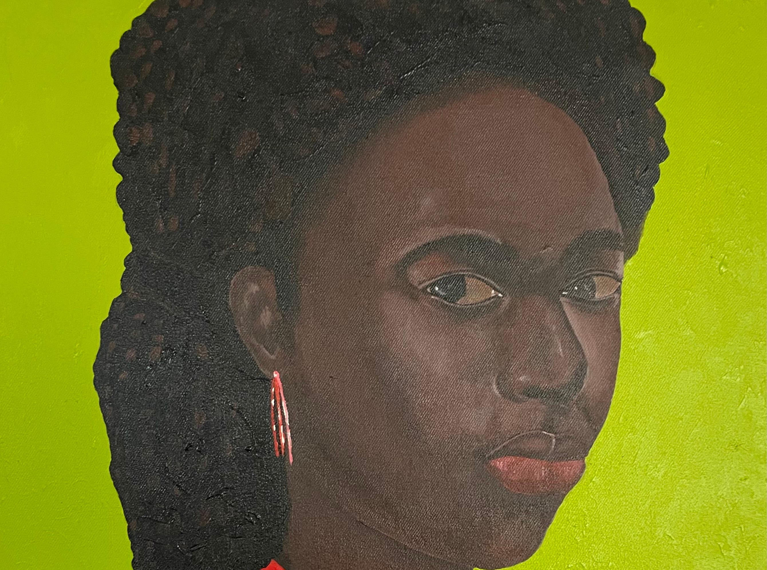 Transcend -21° Secolo, Contemporaneo, Figurativo, Ritratto, Donne, Africa - Painting di Ayandare Adeniran Ayanmuyiwa