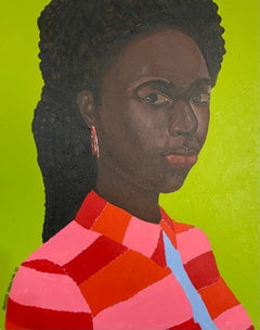 Trascender -Siglo XXI, Contemporáneo, Figurativo, Retrato, Mujer, África