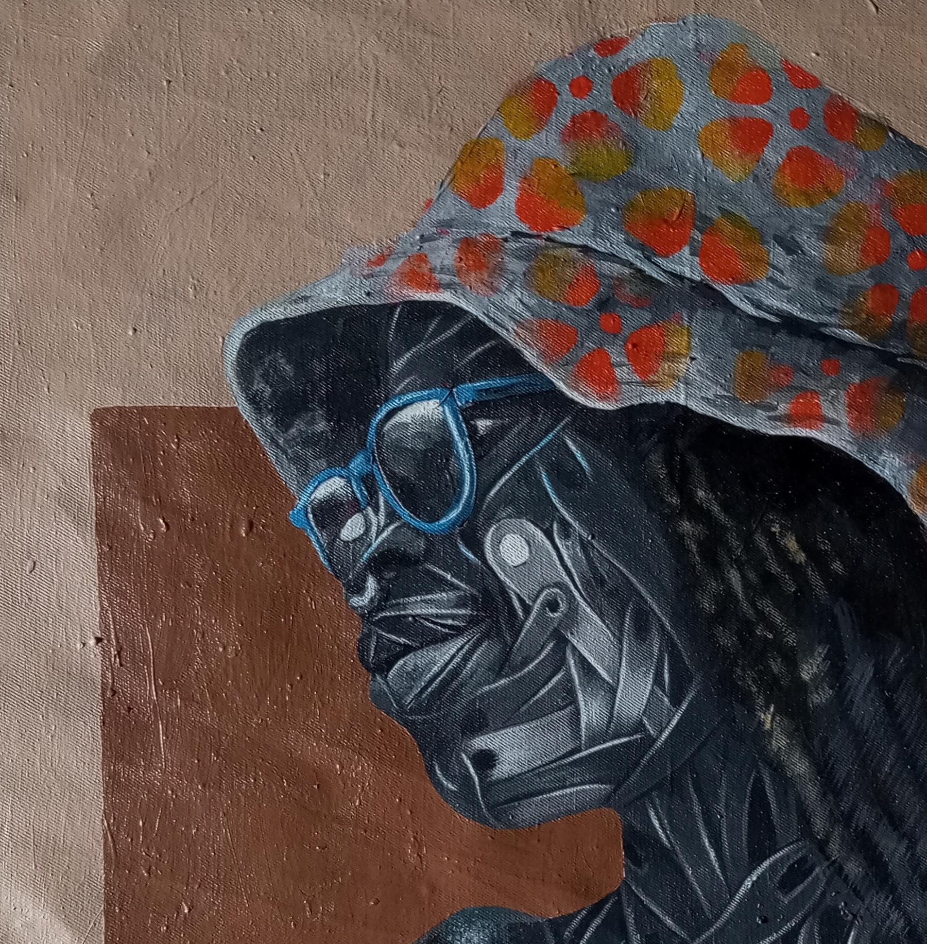 Adedoyin (La royauté est devenue douce) - Painting de  Ayanwale Joseph Oluwafemi 