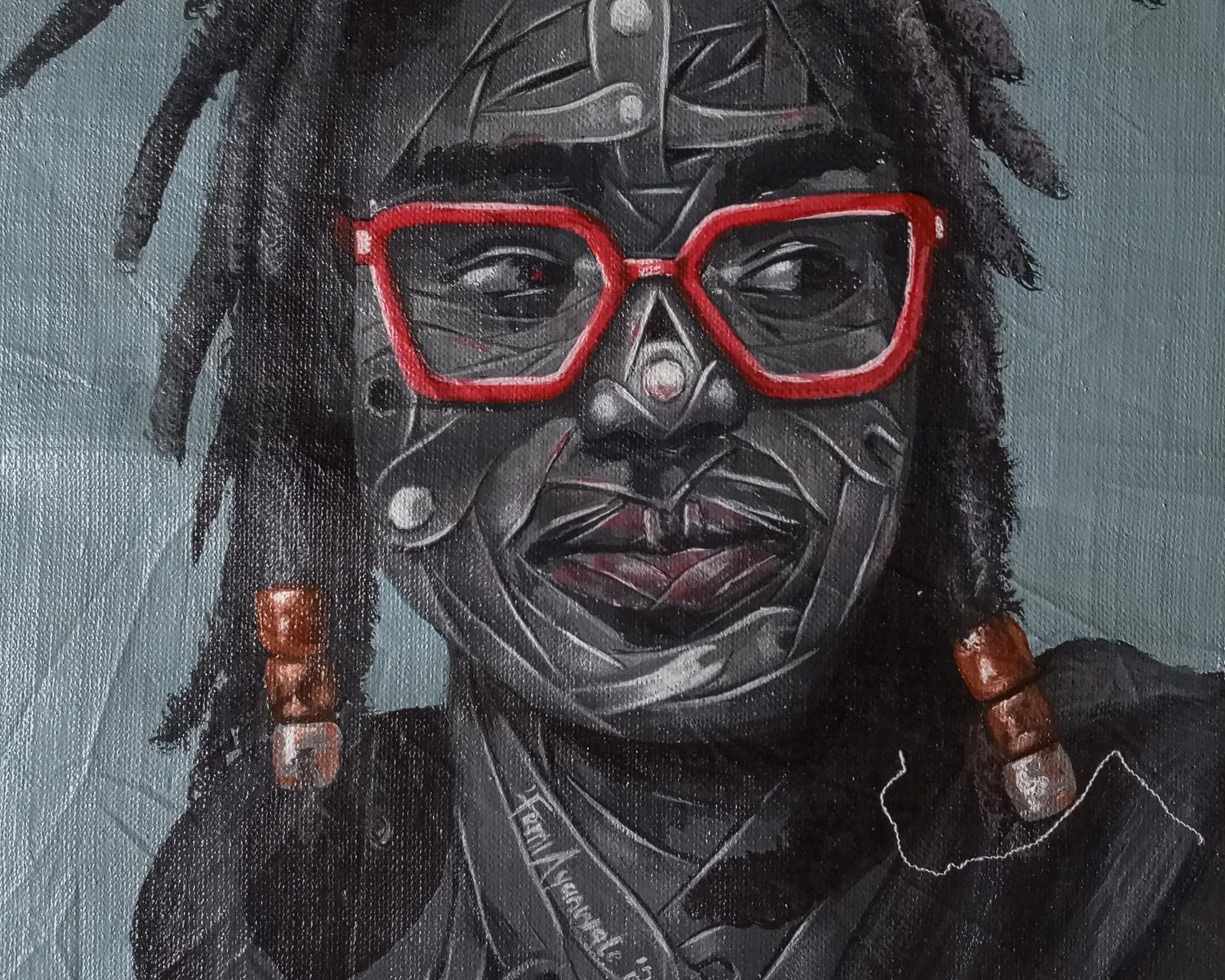 Bolatito (The Sanctification That Brings Joy) - Contemporary Painting by  Ayanwale Joseph Oluwafemi 