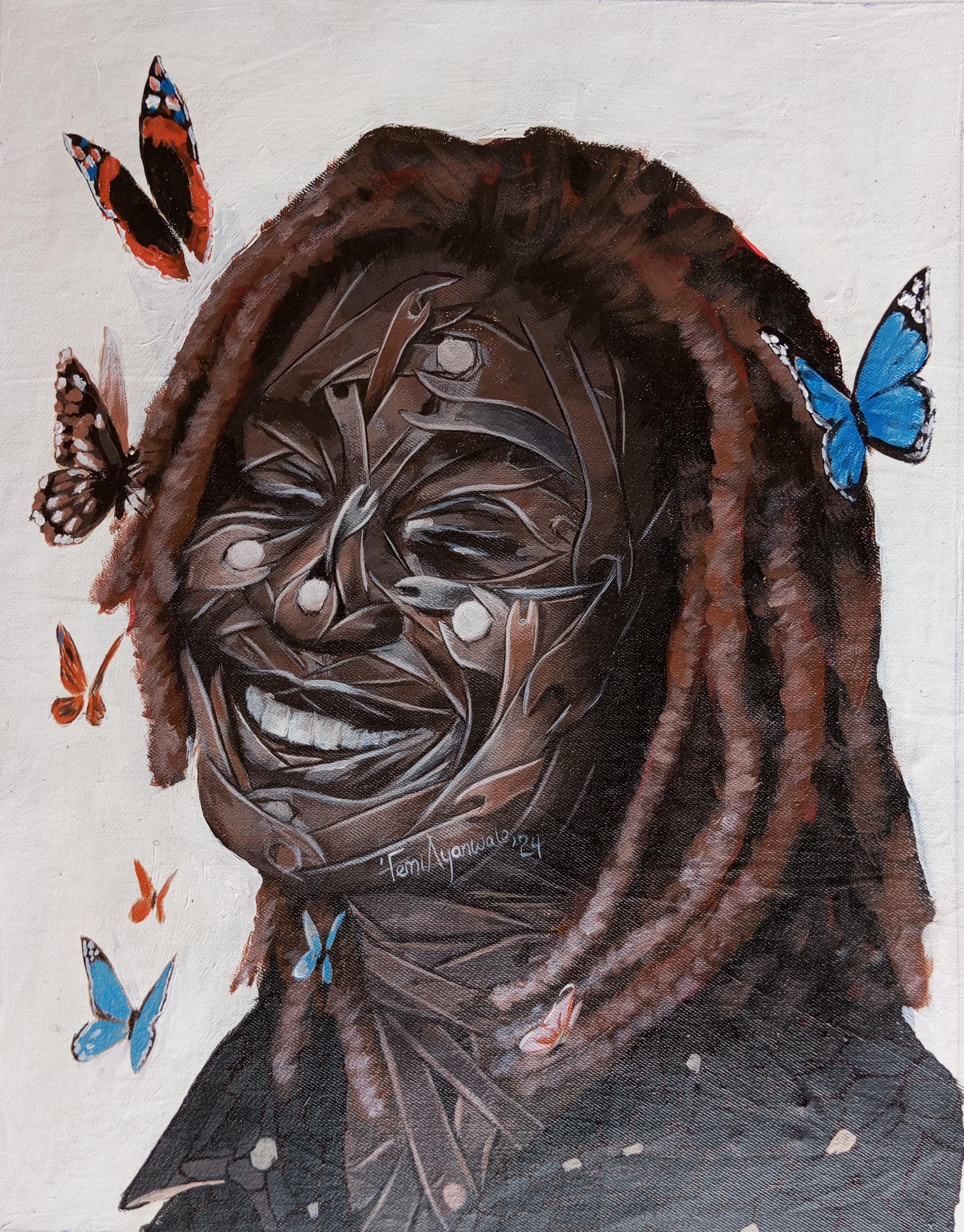  Ayanwale Joseph Oluwafemi  Portrait Painting - Duduyemi 1