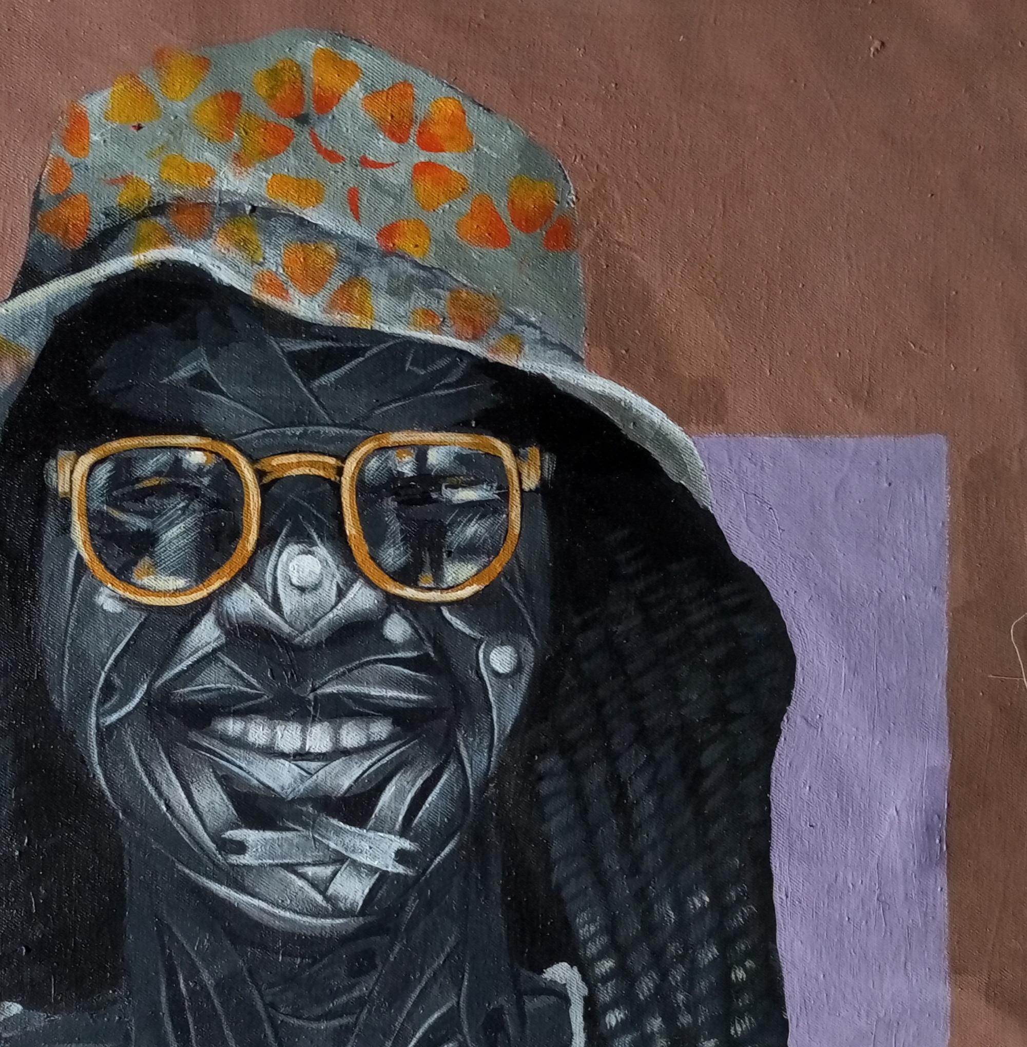Olajumoke (enfant de richesse que tout le monde chérit) - Contemporain Painting par  Ayanwale Joseph Oluwafemi 