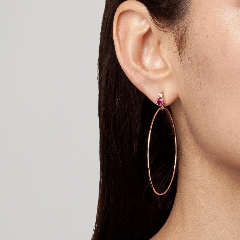 3cm hoop earrings