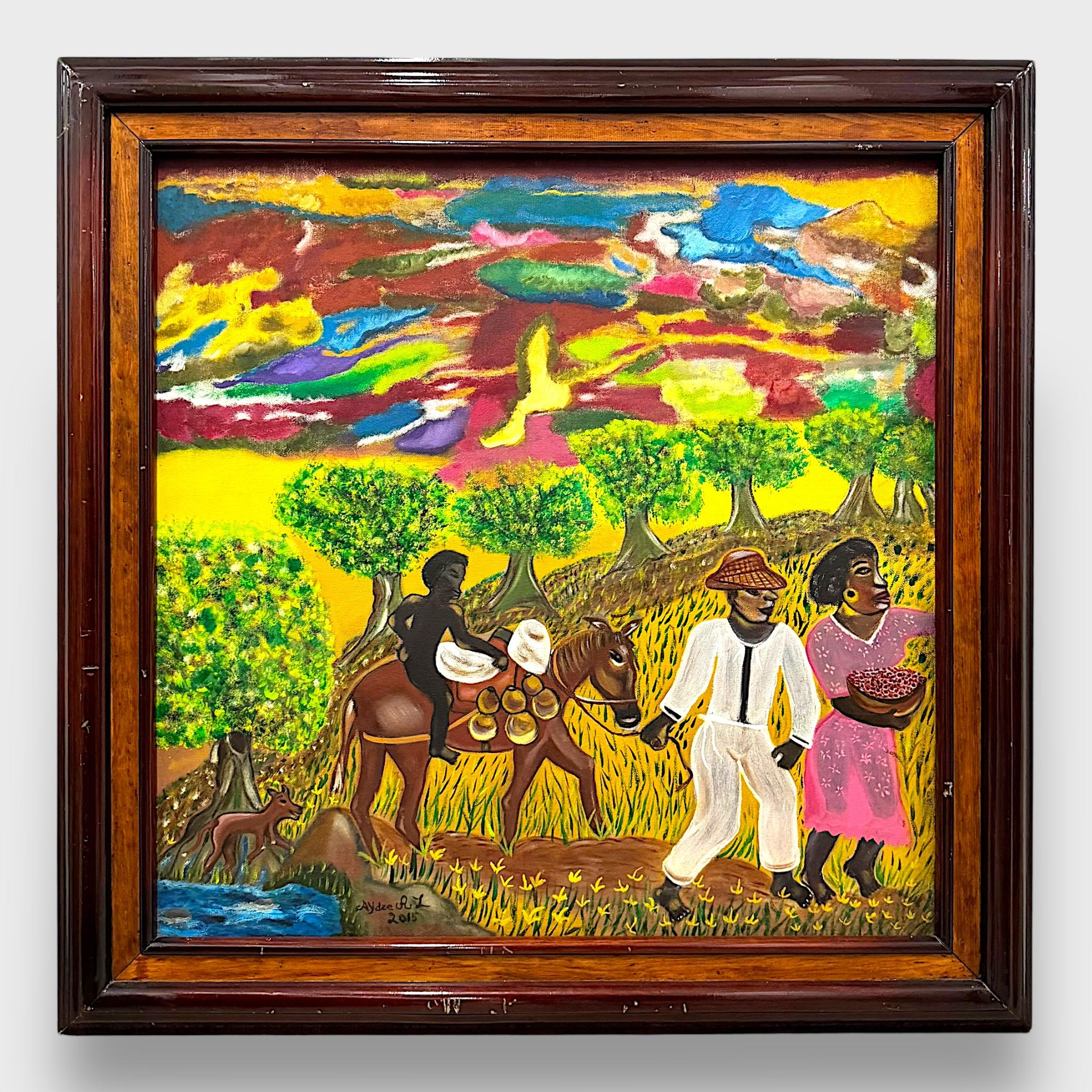 Aydee Rodriguez Lopez Landscape Painting – ZAMBU-FLUSS