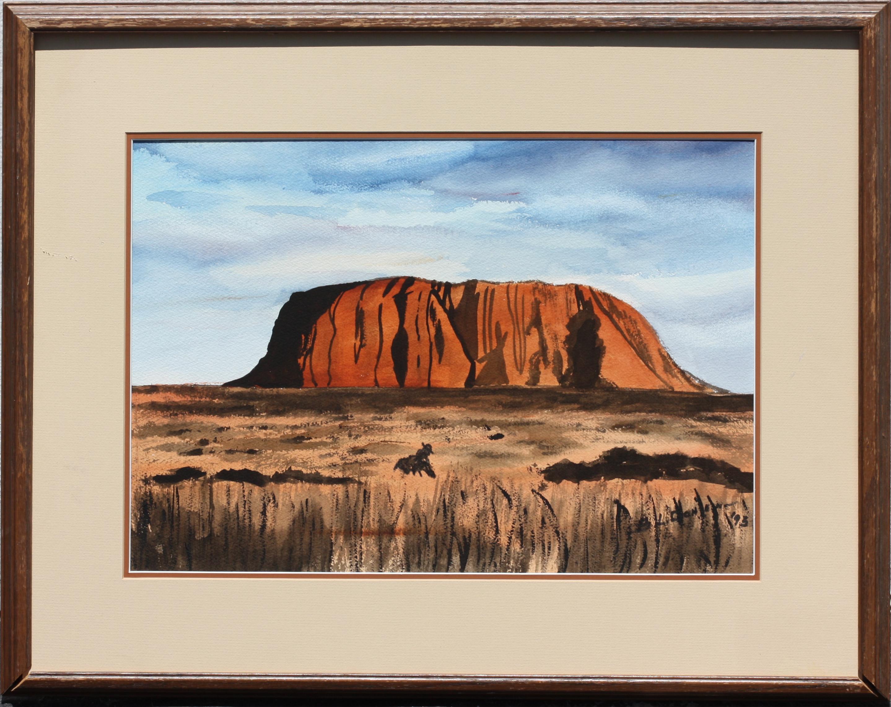 
Ayers Rock, Watercolor
Bernard L. Cohen, (American, 20th Century),Ayers Rock, Australia, 1993, watercolor on paper, signed, dated, l.r.
14 by 19.5 in., overall, 21.5 by 27.5 in.
Provenance: Formerly the Property of Lynn University
Condition